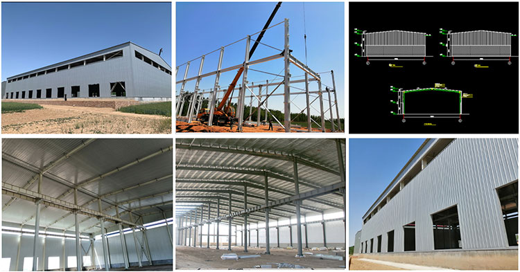 Modern prefabricated construction steel structure material warehouse