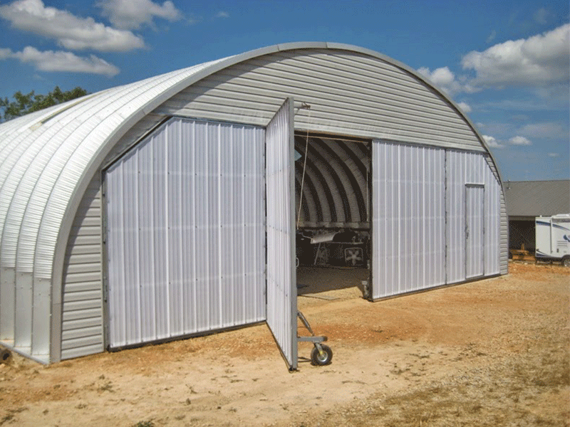 arched shed