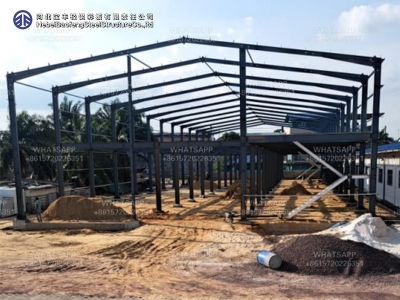 construction steel material warehouse