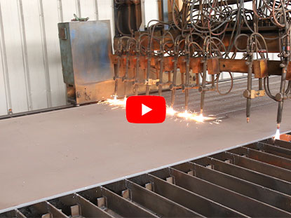 آلة القطع باللهب CNC - قطع الألواح الفولاذية
